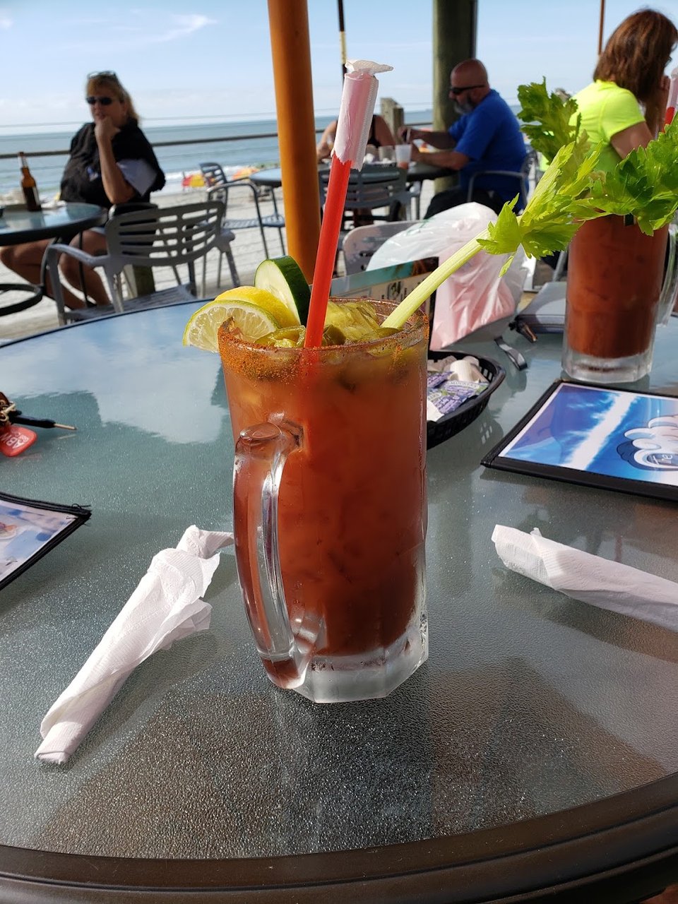 Bloody Mary with Bacon Garnish